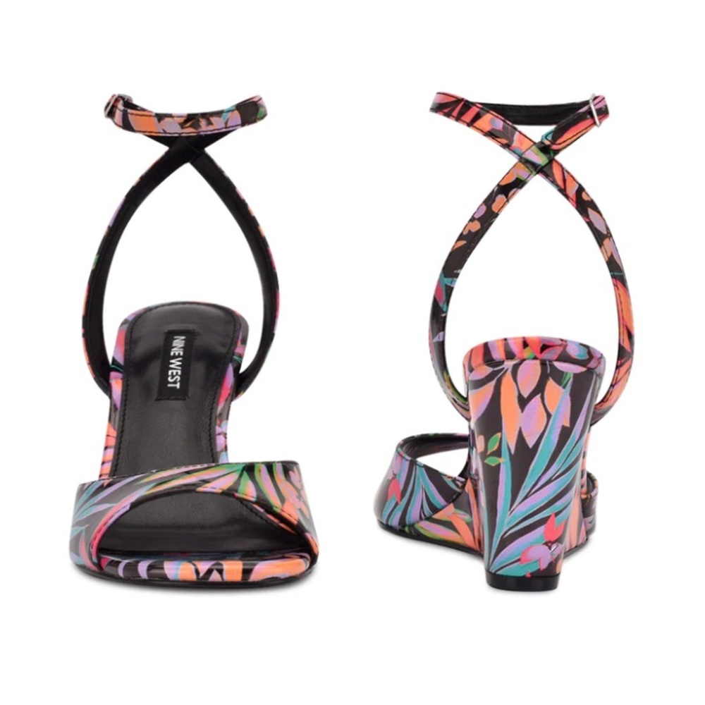 Nine West Never Ankle Strap Wedge Sandals